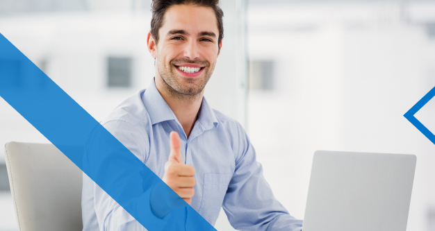 Profesional realizando una presentación exitosa