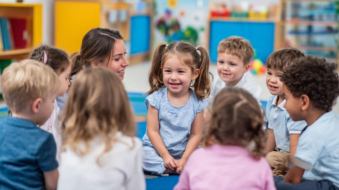Niños aprendiendo inglés en un ambiente divertido